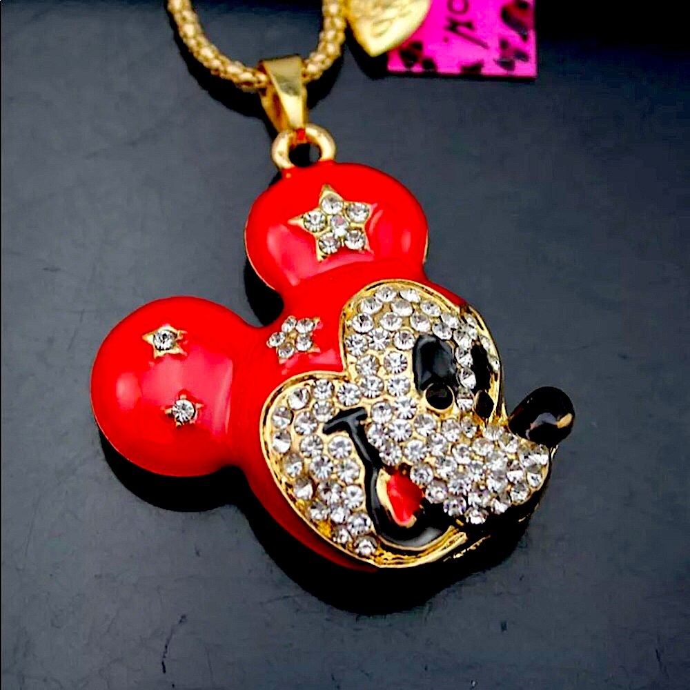 Red Mickey Mouse Necklace